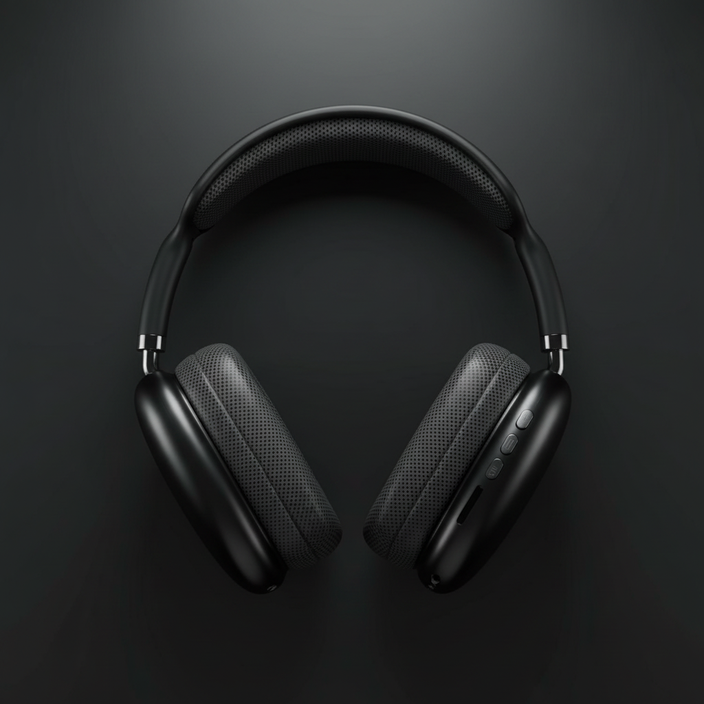Wireless Bluetooth Headphones - Flat Lay Shot
